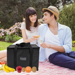 Grocery Shopping Delivery Bag Collapsible Lunch Insulated Food Carrier Bag
