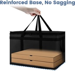Cooler Insulated Food Delivery Bag & Drink Carrier with Hard Bottom Xxx-Large