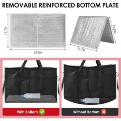 Reinforced Insulated Catering Bag Heavy Duty Cooler W/ Hard Bottom Support New