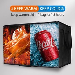 Large Capacity Insulated Food Bag — Waterproof Warming Bag for Rideshare Drivers