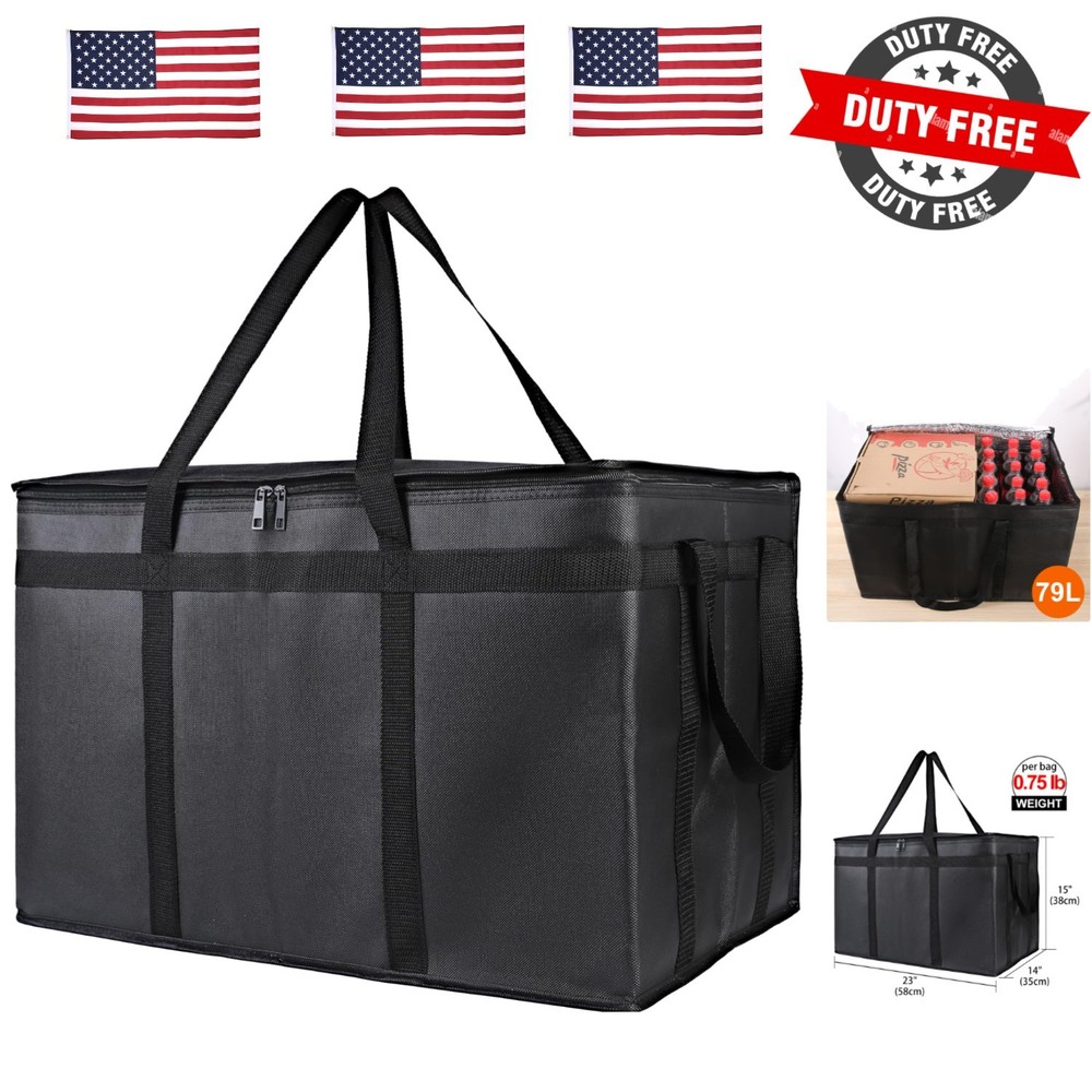 Insulated Food Delivery Bag, XXXL Pizza Delivery Bags for Hot and Cold Food, …