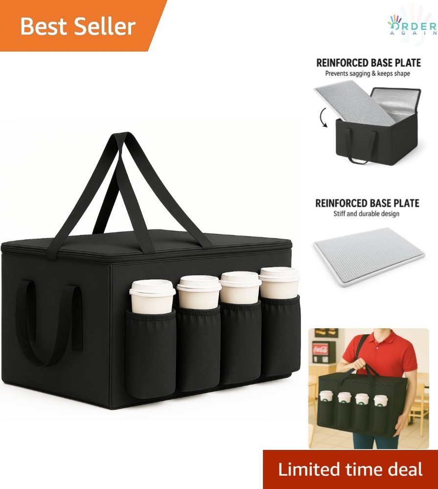 Insulated Catering Bag for Food Delivery Grocery Drinks 22x14x13 XXL