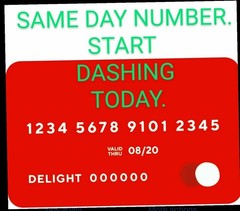 DoorDash Official Red Card SAME DAY CARD NUMBERS!!