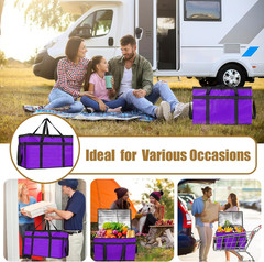Insulated Bags for Food Delivery, XXXL Pizza Delivery Bags, Large Capacity Coole