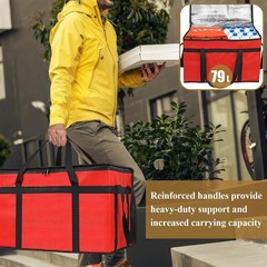 Insulated Bags for Food Delivery XXXL Pizza Delivery Bags for Doordash Large