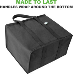 2 Pack Cooler Bags — Insulated for Food Delivery, Collapsible and Reusable Shopp
