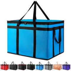 XXXL Insulated Food Delivery Bag — Reusable Thermal Cooler Grocery Bags for C…