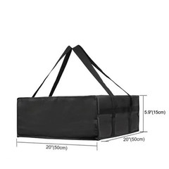 For Pizza Delivery Excellent Insulation Black And Red Spacious Food Bag