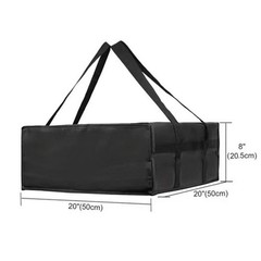 For Pizza Delivery Excellent Insulation Black And Red Spacious Food Bag