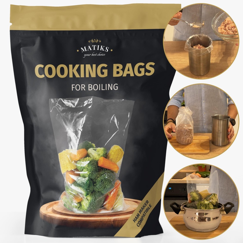 Deli Meat Press Bags for Ham Maker, Cold Cut One Size, Transparent