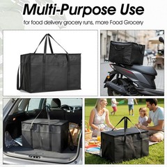 2 Pack Insulated Food Delivery Bags XXXL Grocery Shopping Catering Pizza Cool…