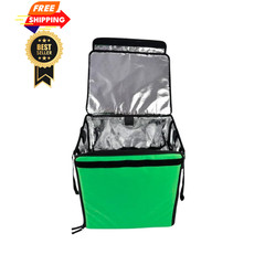 50L XL Large Insulated Food Delivery Backpack, 16x14x16 inches, Green