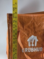 Grubhub Eco Friendly Insulated Food Delivery Bag Recycled Material Large Size