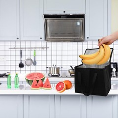 Lilaly Styrofoam Cooler Food Delivery Bag, Insulated Grocery Bags Insulated C…
