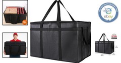 Large Capacity Insulated Food Bag — Waterproof Warming Bag for Rideshare Drivers