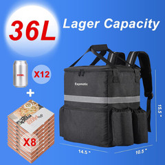 Insulated Food Delivery Backpack — Large Capacity, Leakproof, with 4 Reinforced