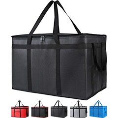 Insulated Food Delivery Bag, XXXL Pizza Delivery Bags for Hot and Cold Food, Com