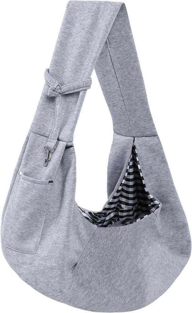 Dog Carrier Sling — Reversible Puppy Carrier Purse with Storage Pocket, Hand-Fre