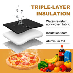 Insulated Food Delivery Bag — Reusable Thermal Cooler Grocery Bags for Catering&