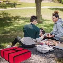 Insulated Pizza Delivery Bag 20×20 Hot Food Carrier for Doordash Uber Eats