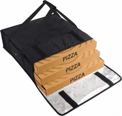 Insulated Pizza Carrier Bag — Moisture Control, 33L Capacity