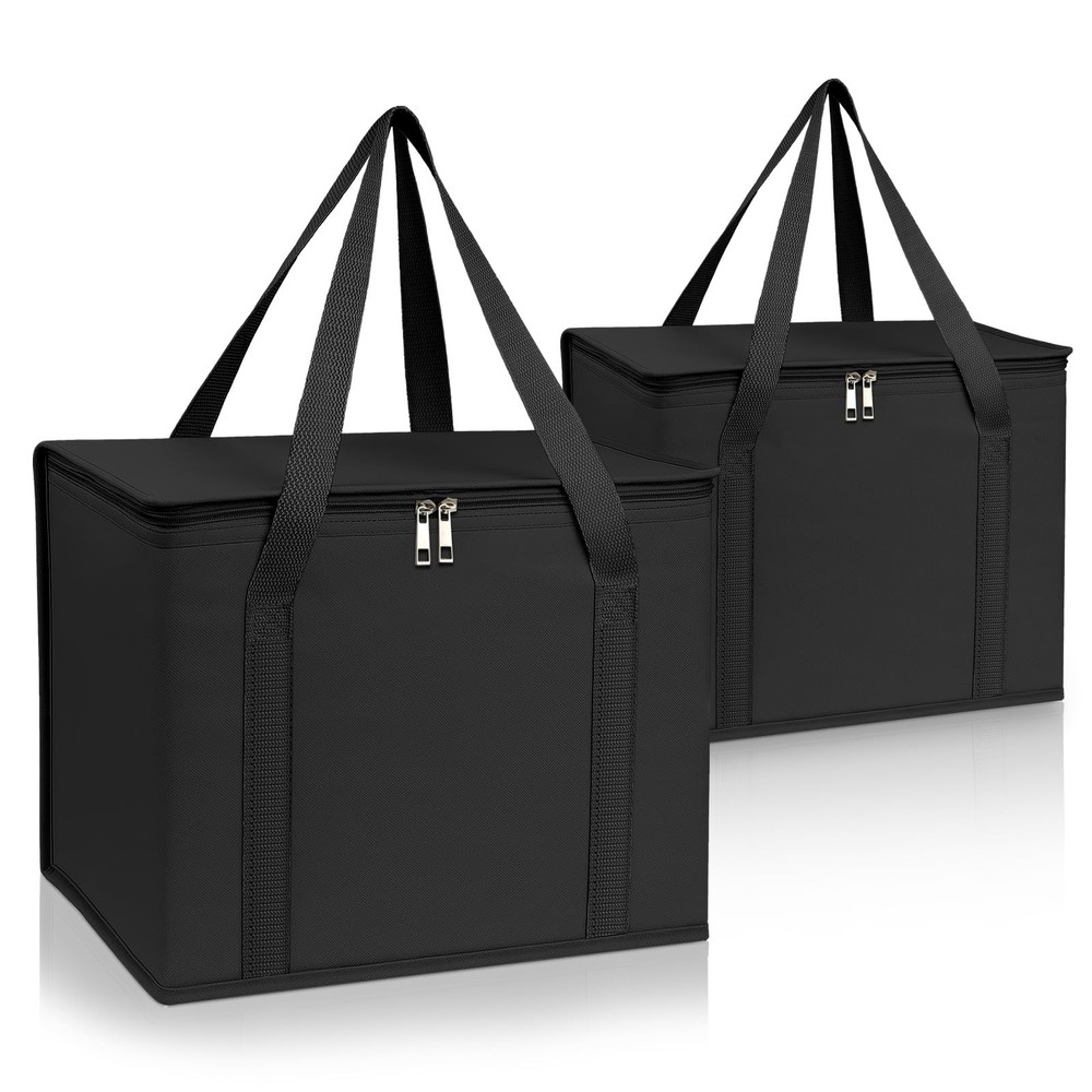 XL Insulated Food Delivery Bags — 2 Pack Heavy-Duty Cooler for Catering