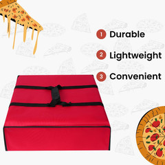 Insulated Pizza Delivery Bag Large Hot Food Bag for Doordash Uber Eats 20X20