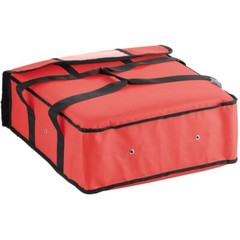 CHOICE INSULATED PIZZA DELIVERY BAG CARRIER, NYLON 18″ x 18″ x 5 RED (ONE)