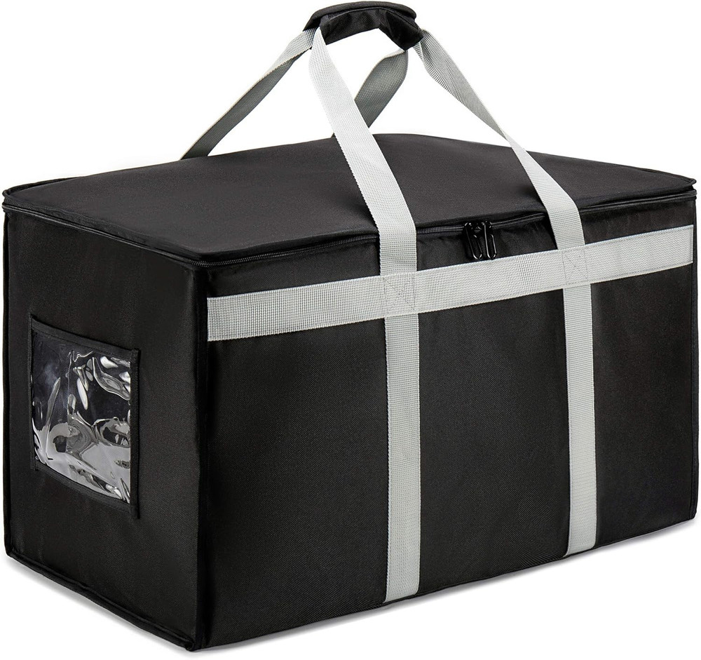 XXXL Insulated Delivery Bag Carrier — 23″x15″x14″ Commercial Grade Quality