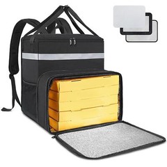 Large Insulated Food Delivery Backpack, Expandable Catering Cooler Bag,