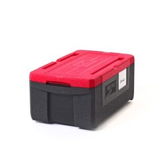 METRO MightyLite ML180 Cooler and Top Loader Food Carrier, 3 Pan Capacity (Red)