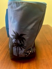 Trader Joes Insulated Tote Bag Purple/Teal 8 Gal Reusable Shopping Cooler RARE
