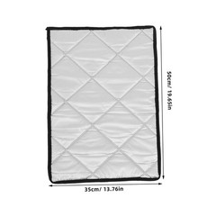 COSMEVIVI Insulated Food Box Cover Thermal 50.00X35.00X1.00CM, Silver