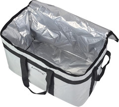 Insulated Food Delivery Bag for Hot & Cold Meals — 23x14x15 Inches, Grey