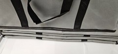 musbus 5 pack Additional Bottom Plate Insulated Food Delivery Bag 23x15x14″ Gray