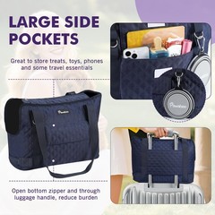Dog Purse Carrier for Small Dogs with Pocket, Lightweight Dogs and Puppies To…