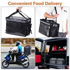 32L Insulated Bag for Pizza XL 16.5″x11.4″x11.8″ Insulated Thermal Bag