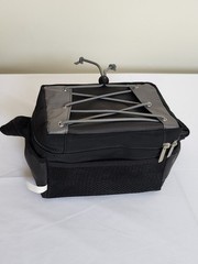Glacier Gear Thermal Insulated Cooler Lunch Food Bag Black/Gray Shoulder Strap
