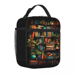 Uivebres Book Insulated Lunch Box for Women Men Large Reusable One Size,