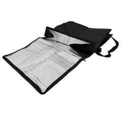 For Pizza Delivery Excellent Insulation Black And Red Spacious Food Bag