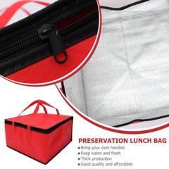 2 Pcs Storage Bag Shopping Food Transport Thermal Hot Carriers for Insulated