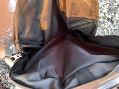 Pizza Hut Backpack On Roller Wheels & Extendable Handle carry on travel bag