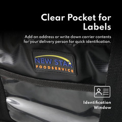 1028683 Commercial Quality Insulated Food Delivery Bag Half-Size, 12″ W x 11.5″