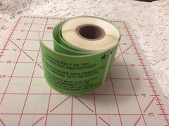 Delivery driver food stickers — Rely On TIPS — Green — 100 Plus Stickers