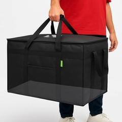 Heavy-Duty Insulated Pizza Delivery Bag with Reinforced Base — 3 Compartment
