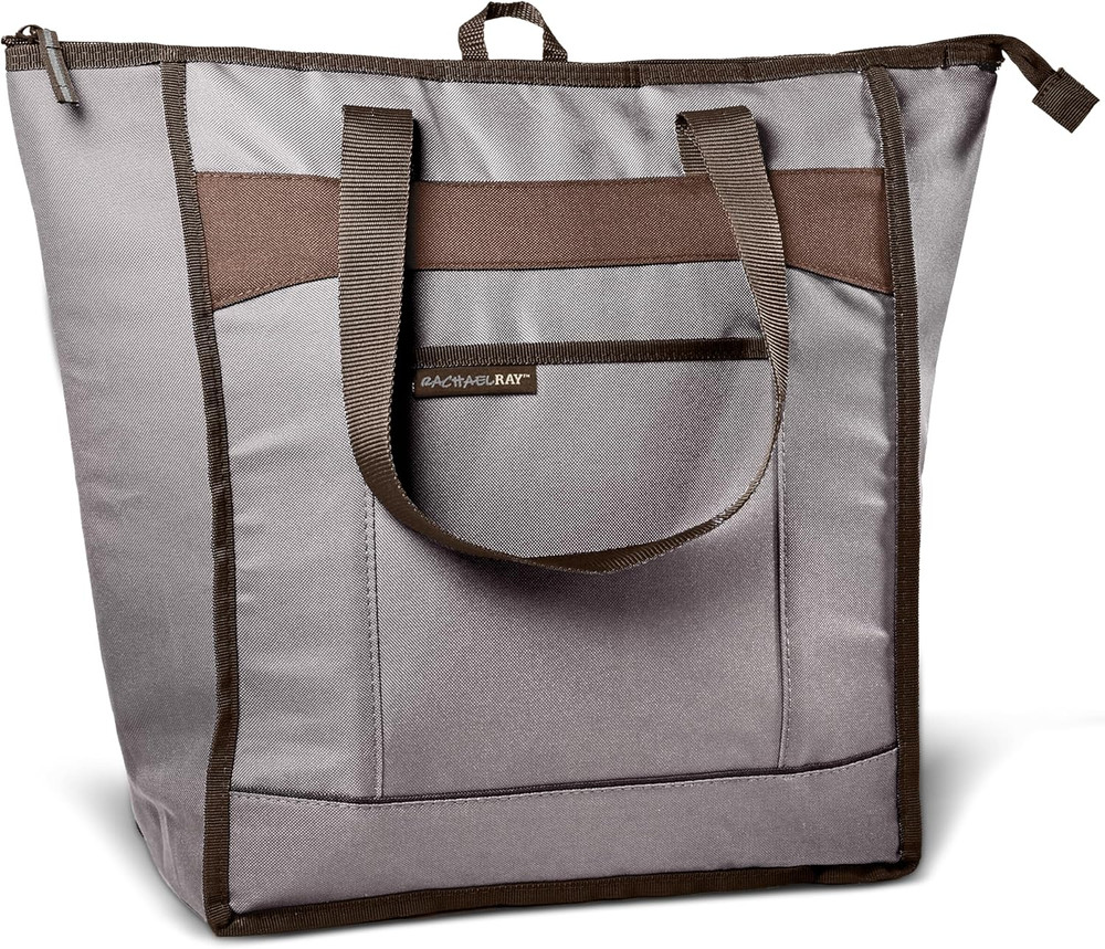 Chillout Soft Cooler Bag, Large Reusable Insulated Grocery Bag with Zippered Top