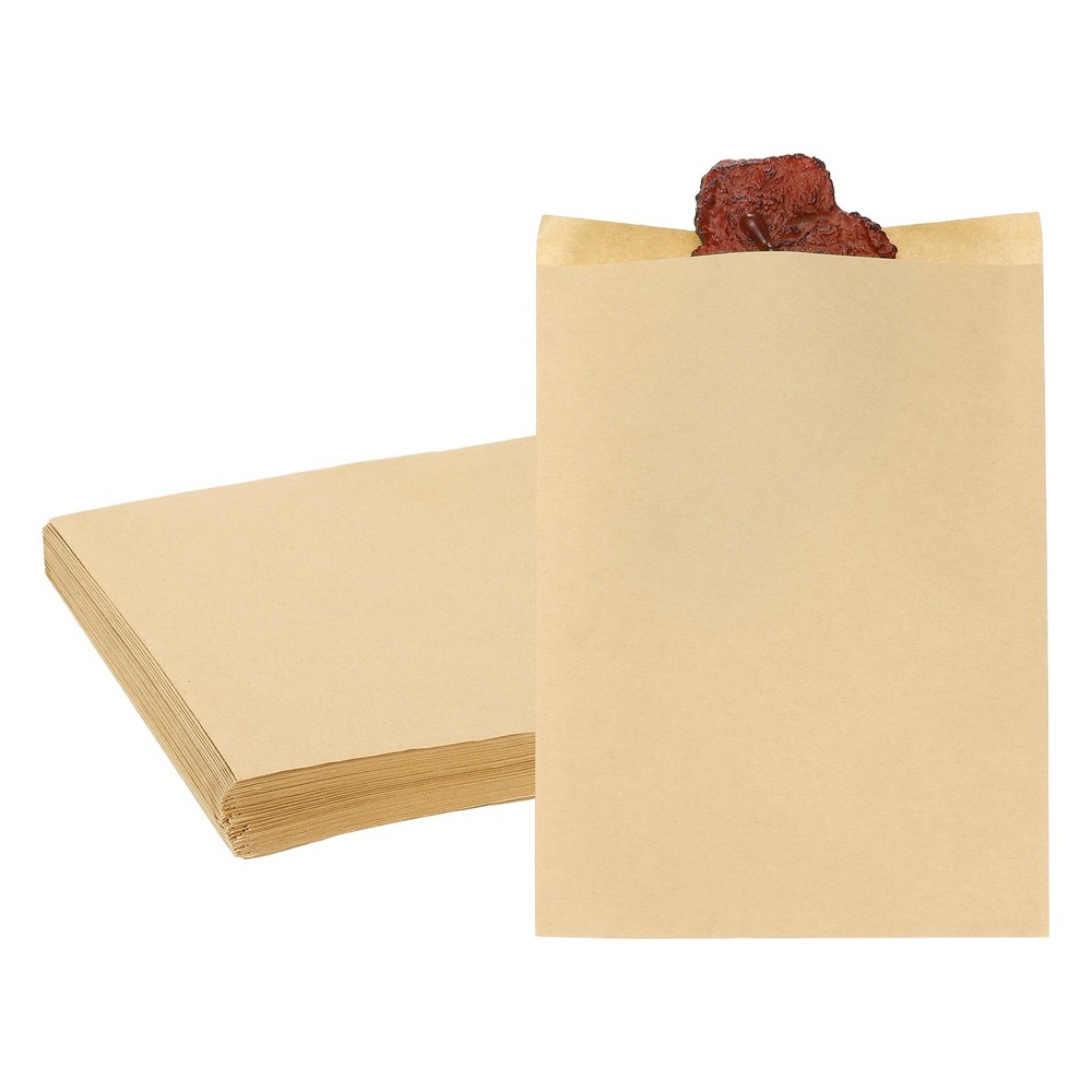 7.87×5.91 Inch Paper Sandwich Bags 100 Pcs Pastry Bag Light Brown