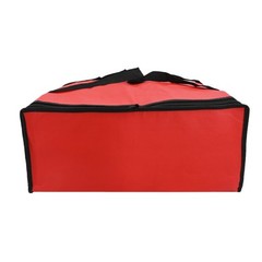 Professional Pizza Delivery Bag with Waterproof Features Black And Red