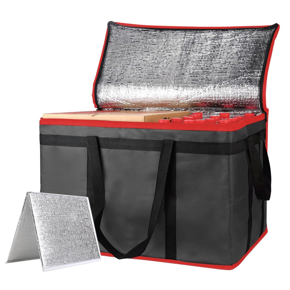 Insulated Food Delivery Bag — Reusable Thermal Cooler Grocery Bags for Cateri…