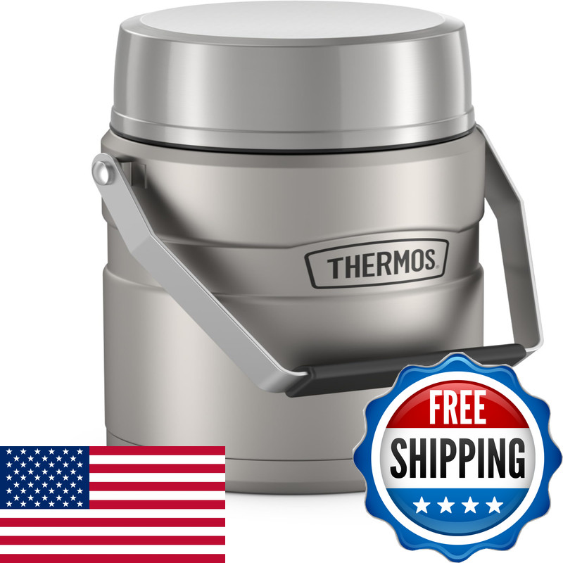 Thermos Stainless King Vacuum-Insulated Food Jar 2 Storage Container Inserts 47
